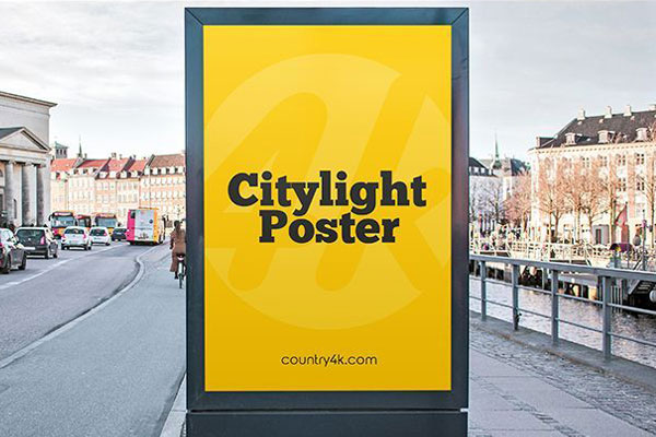 Outdoor Citylight Poster Mockup