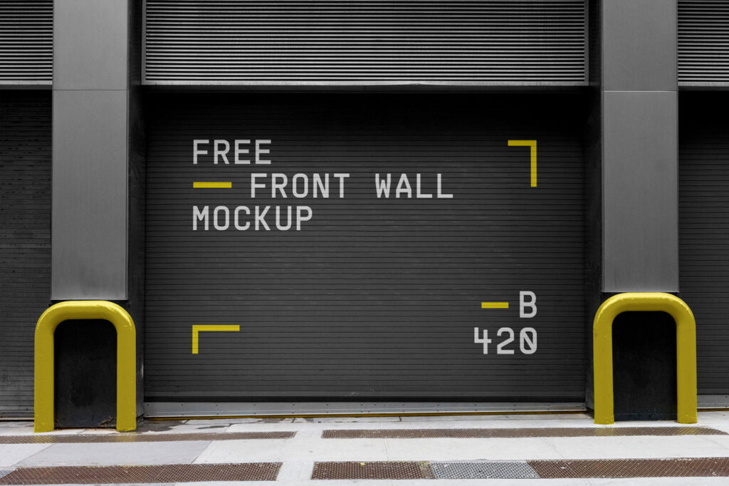 Outdoor Front Wall Mockup
