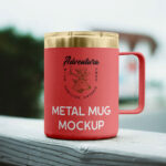 Outdoor Metal Mug Mockup