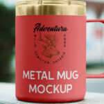 Outdoor Metal Mug Mockup