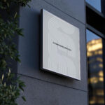 Outdoor Wall Signboard Mockup