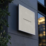 Outdoor Wall Signboard Mockup