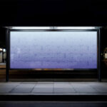 Outskirts Bus Stop Billboard Mockup
