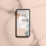 Overhead View of iPhone 12 Pro Mockup