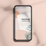 Overhead View of iPhone 12 Pro Mockup