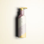 Overhead View of Liquid Soap Bottle Mockup