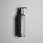 Overhead View of Liquid Soap Bottle Mockup