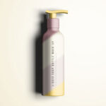 Overhead View of Liquid Soap Bottle Mockup