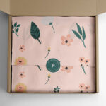 Overhead View Wrapping Tissue Paper in a Box Mockup