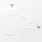 Pack of Different Shapes Stickers Mockup