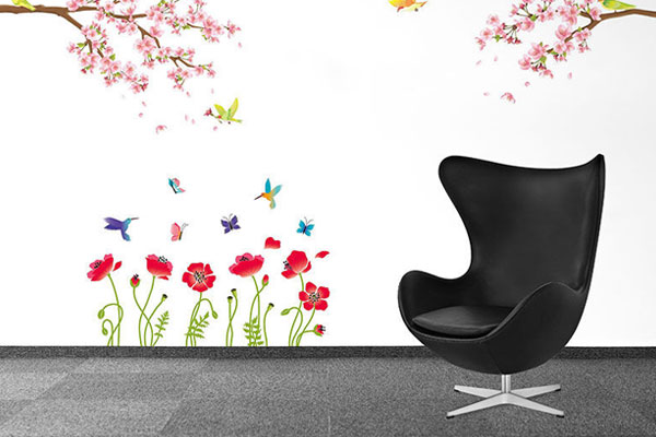 Pack of Wall Decal Stickers Mockup