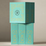 Packaging Mockup with 5 Square Boxes