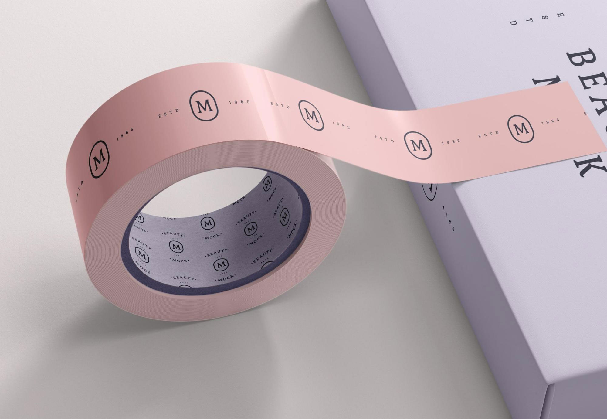 Free Packaging Tape Mockup PSD Template