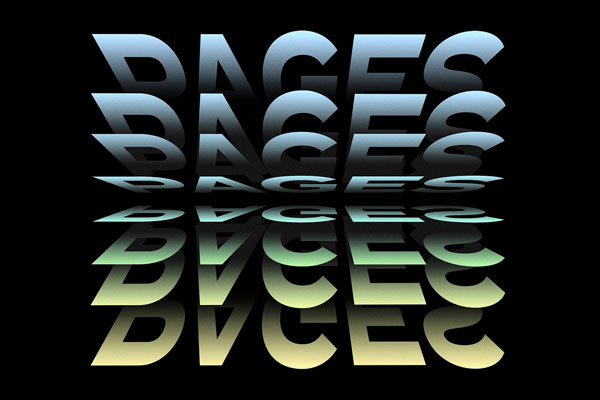 Page Flip Text Effect