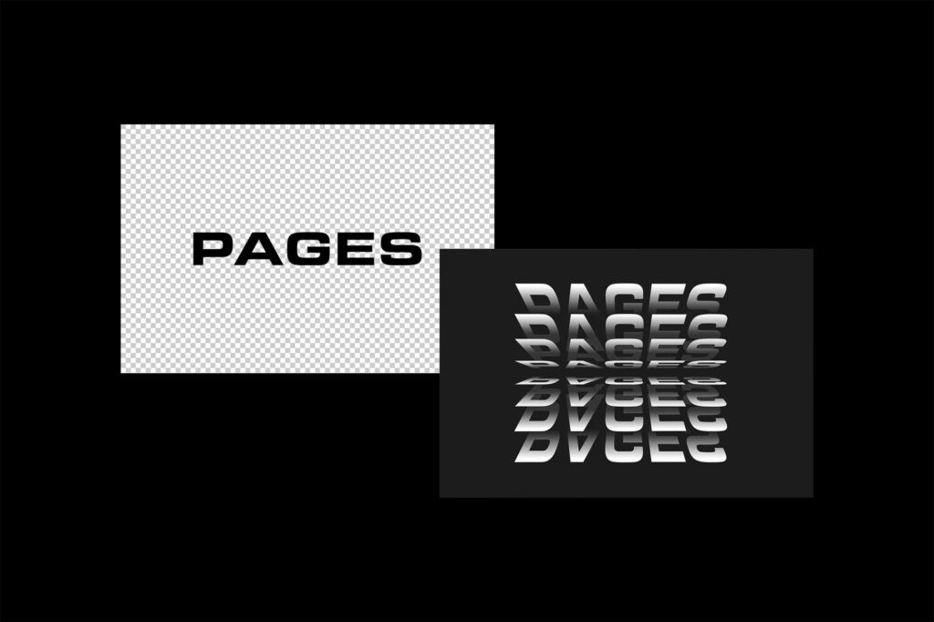 Page Flipped Text Effect