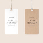 Paired Hanging Vertical Tag Mockup in Front Sight