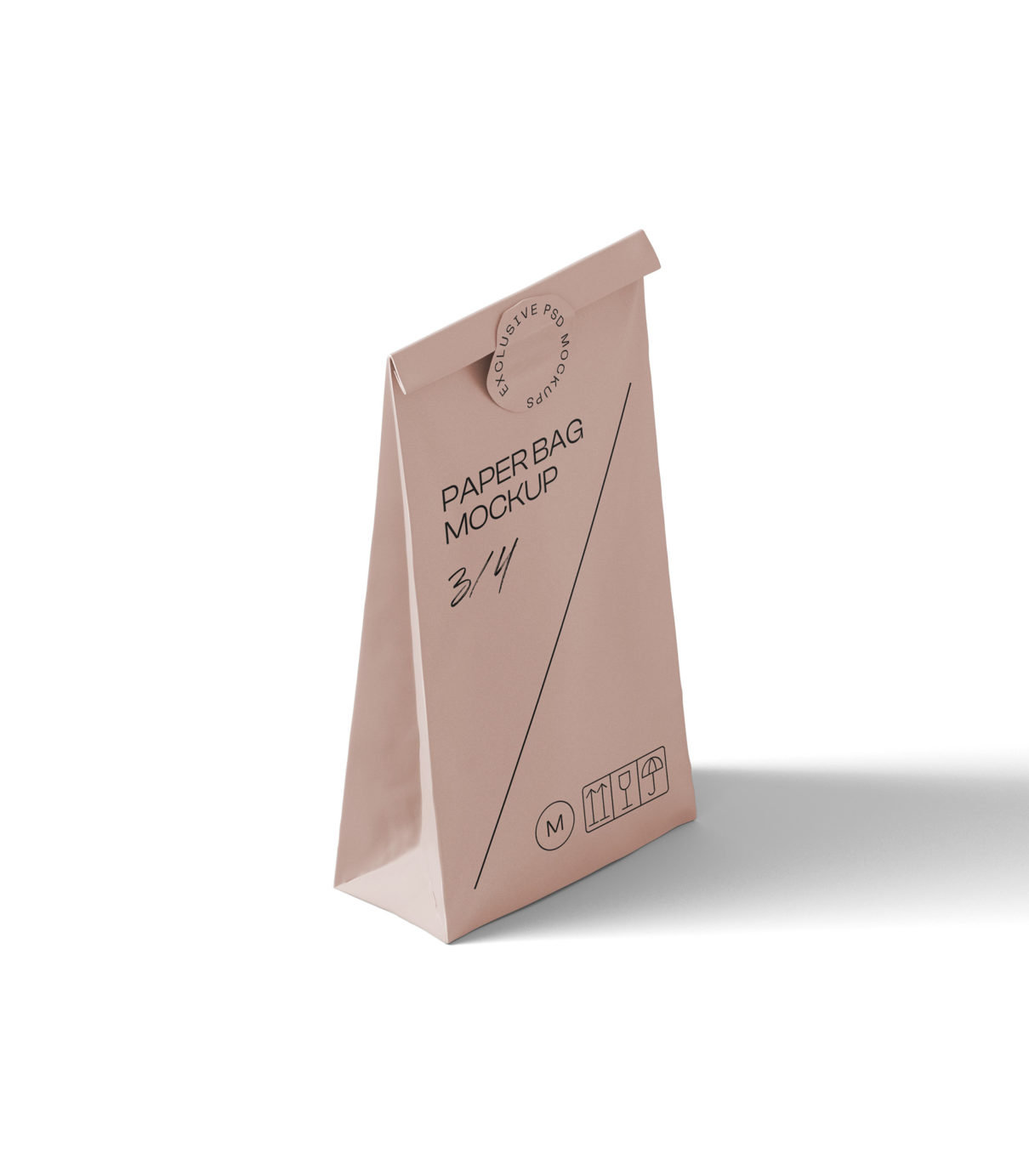 Paper Bag Mockup Perspective View FREE PSD
