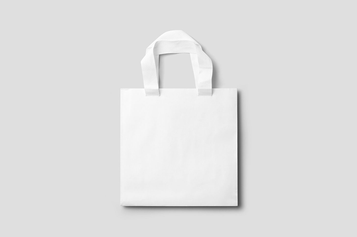Free Paper Bag with Wide Handle Mockup PSD Template