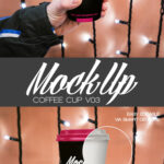 Paper Coffee Cup Held By Hand in the Front View Mockup