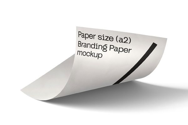 Paper Mockup in Front View