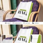 Paper Shopping Bag on Armchair Mockup