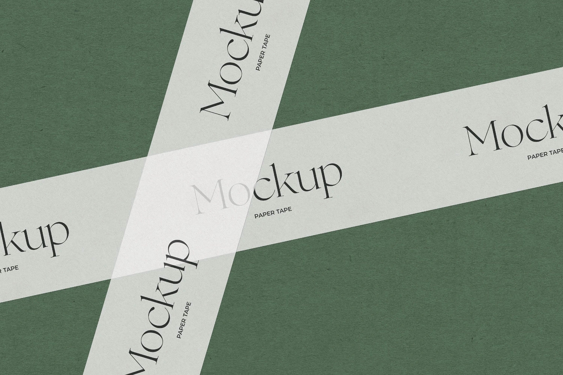 Free Paper Tape Mockup PSD Template