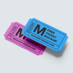 Paper Ticket Mockup in 5 Shots