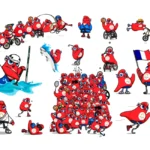 Paris 2024 Mascot Phryges Logo
