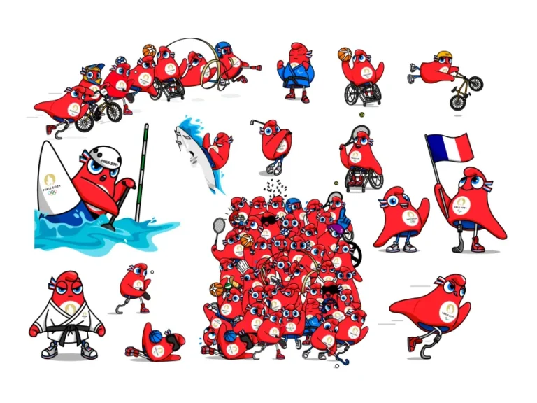 Paris 2024 Mascot Phryges Logo