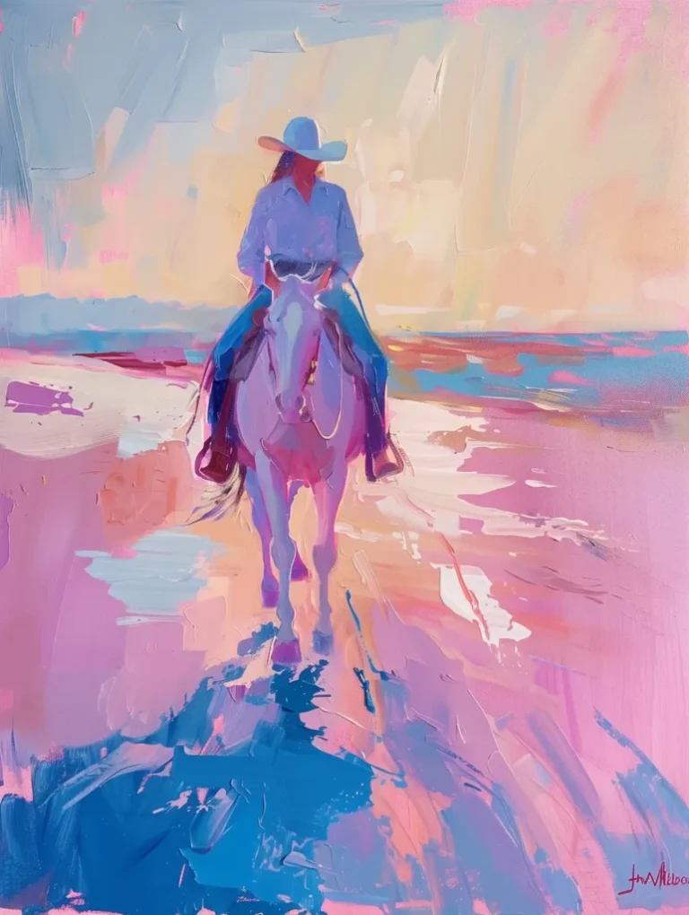 Pastel Coastal Cowgirl ai prompt preview