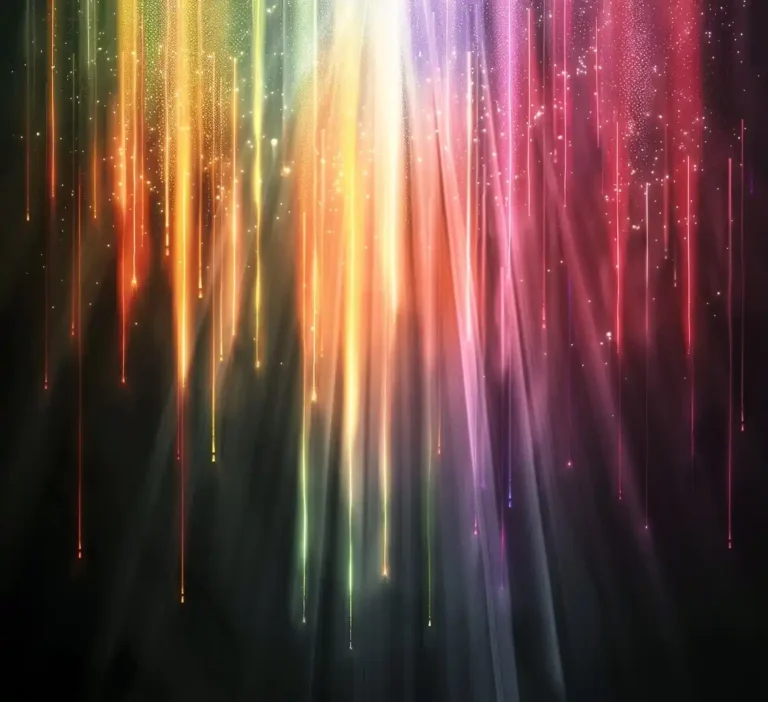 Pastel Light Beams on Black ai prompt preview