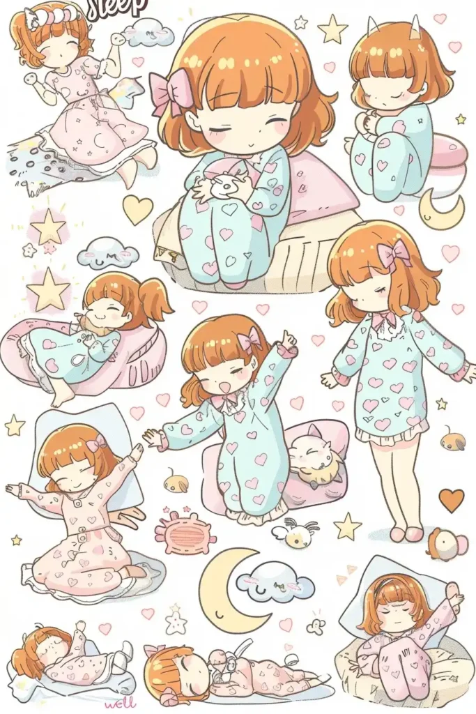 Pastel Pajama Stickers