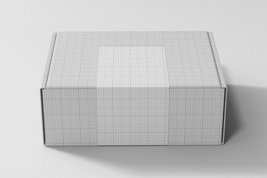 Pastel Shipping Box Mockup