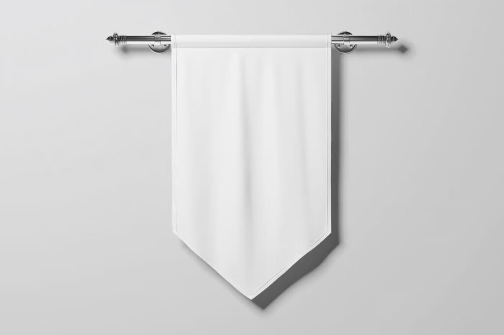 Pennant Flag Mockup