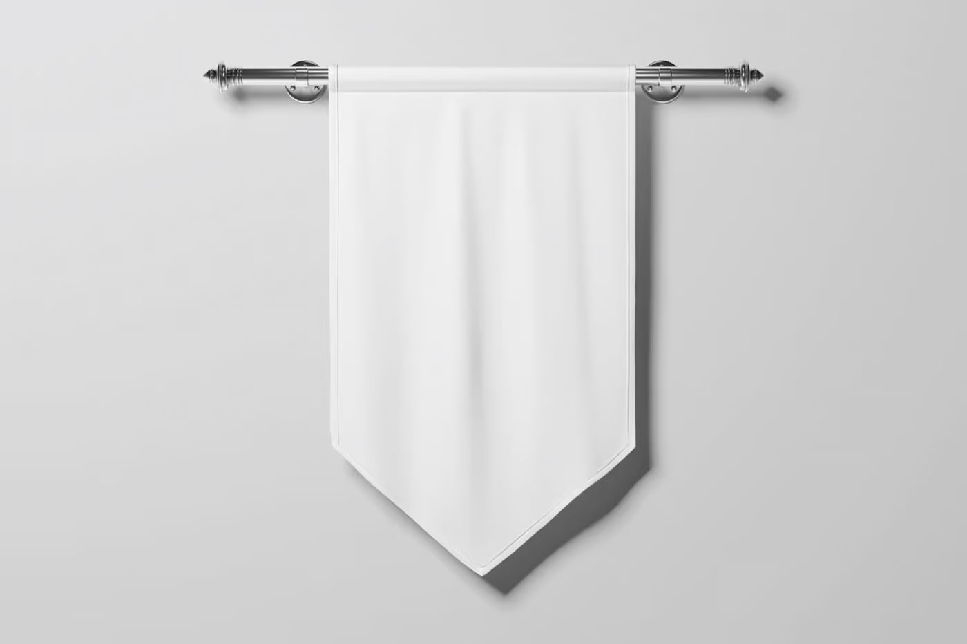 Free Pennant Flag Mockup PSD Template