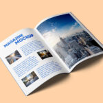 Perspective A4 Magazine Mockup