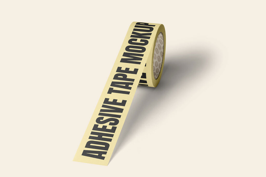 Perspective Adhesive Tape Mockup