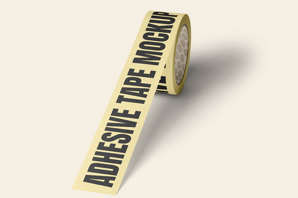 Perspective Adhesive Tape Mockup