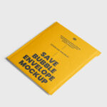 Perspective Bubble Envelope Mockup