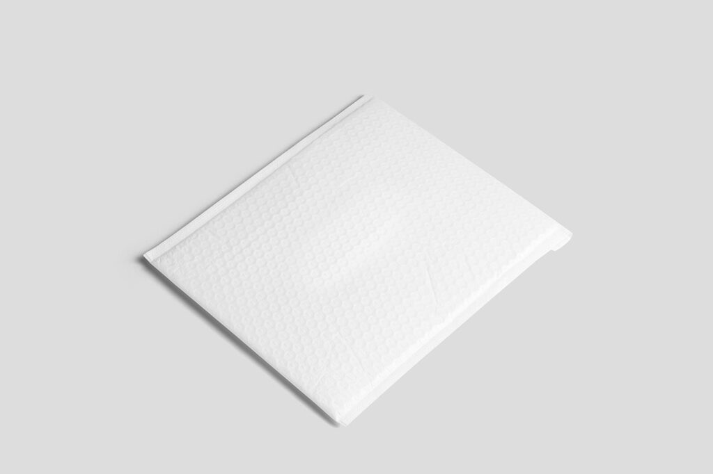 Perspective Bubble Envelope Mockup