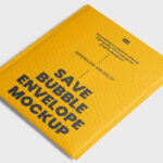 Perspective Bubble Envelope Mockup