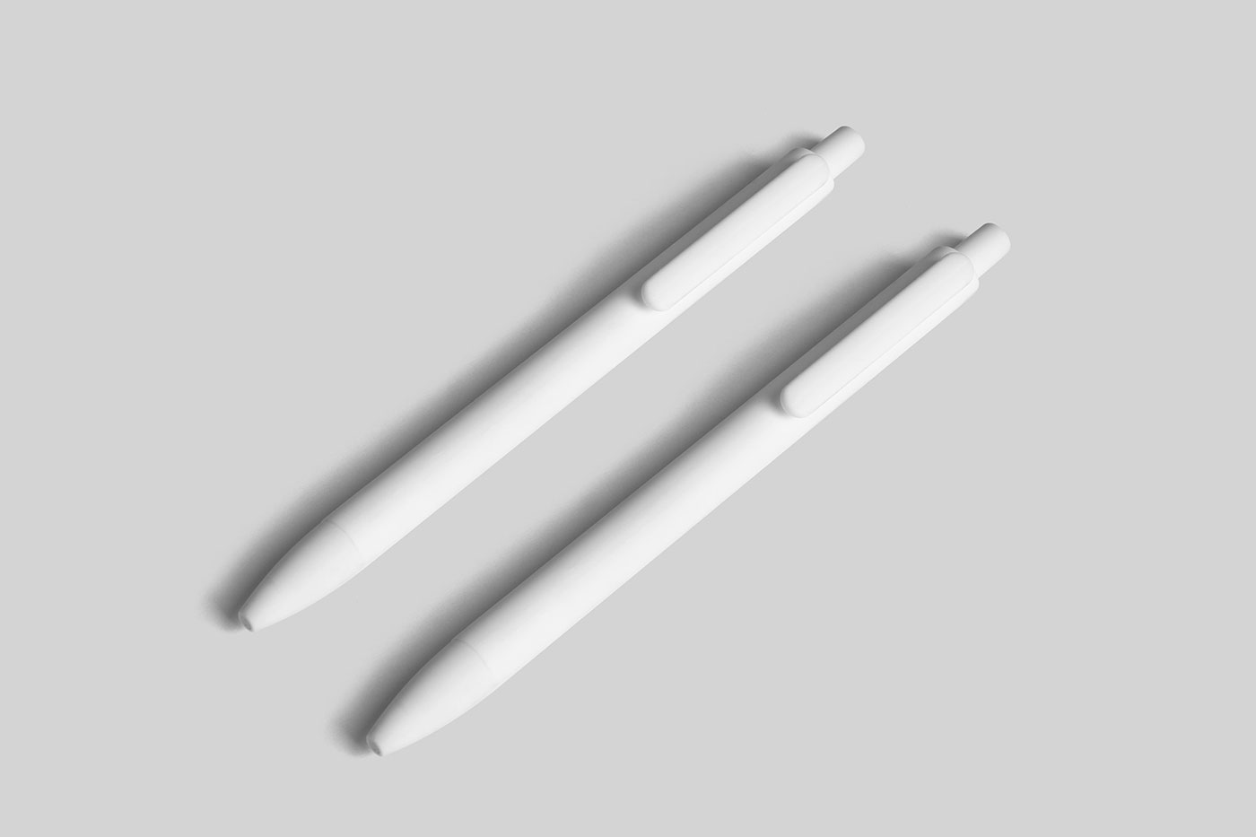 Free Perspective Classic Pen Mockups PSD Template