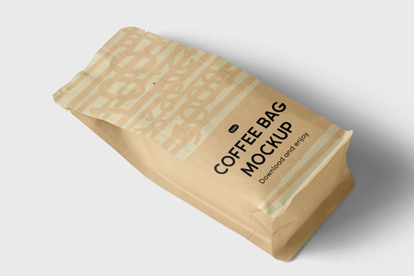Perspective Coffee Bag Mockup