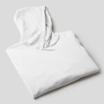 Perspective Folded Hoodie Mockup