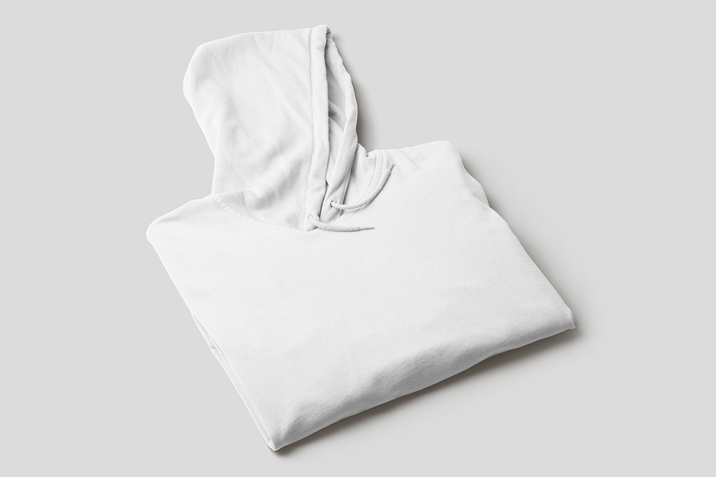 Free Perspective Folded Hoodie Mockup PSD Template