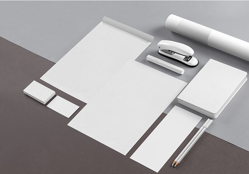 Perspective Isometric Stationery Mockup