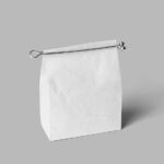 Perspective Paper Bag with Clip Mockup