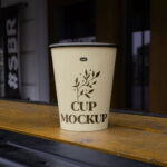 Perspective Paper Cup Mockup