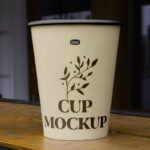 Perspective Paper Cup Mockup