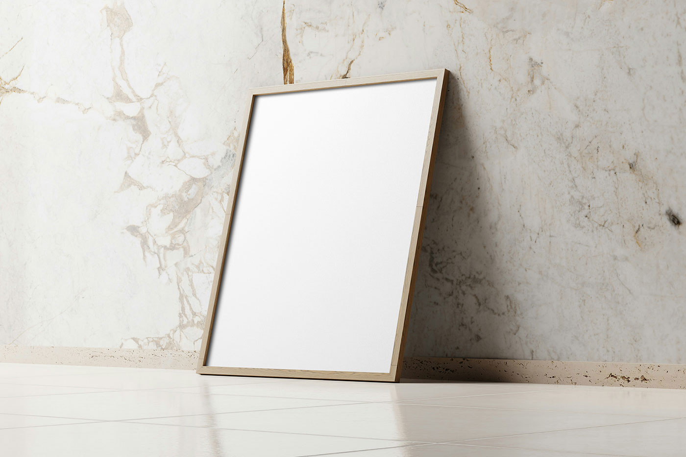 Free Perspective Picture Frame Mockup PSD Template